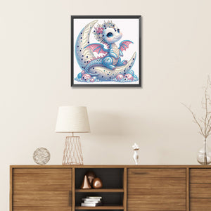 Crescent Pterosaur 30*30CM(Canvas) Partial Special Shaped Drill Diamond Painting