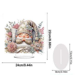 Special Shape Single-Side Sleeping Gnome Desktop Diamond Art Kits for Home Decor