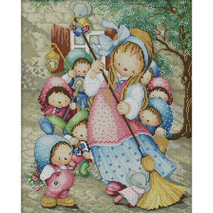Joy Sunday - Snow White - 41*50CM 14CT 2 Stamped Cross Stitch