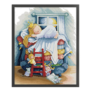 Joy Sunday - The Princess And The Pea - 41*51CM 14CT 2 Stamped Cross Stitch