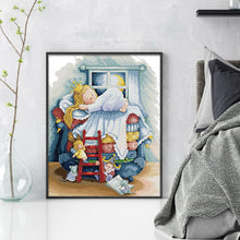 Load image into Gallery viewer, Joy Sunday - The Princess And The Pea - 41*51CM 14CT 2 Stamped Cross Stitch
