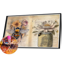 Load image into Gallery viewer, Bee 40*30CM(Canvas) Full Round Drill Diamond Painting
