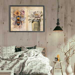 Bee 40*30CM(Canvas) Full Round Drill Diamond Painting