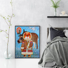 Load image into Gallery viewer, Huancan - Animals In The Snow - 40*55CM 11CT 3 Stamped Cross Stitch

