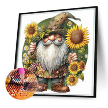 Load image into Gallery viewer, Sunflower Gnome 30*30CM(Canvas) Full Round Drill Diamond Painting
