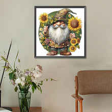 Load image into Gallery viewer, Sunflower Gnome 30*30CM(Canvas) Full Round Drill Diamond Painting
