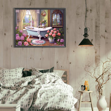 Load image into Gallery viewer, Flower Bathtub 40*30CM(Canvas) Full Round Drill Diamond Painting
