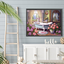 Load image into Gallery viewer, Flower Bathtub 40*30CM(Canvas) Full Round Drill Diamond Painting
