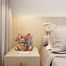 Load image into Gallery viewer, 2D Flat Easter Rabbit DIY Desktop Diamond Art Kits Easter Rabbit Egg Home Decor
