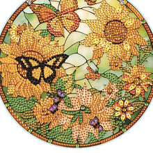 Load image into Gallery viewer, Acrylic Single-Side Diamond Art Hanging Pendant Home Decor (Sunflower Butterfly)
