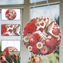 Load image into Gallery viewer, Acrylic Single-Side Diamond Art Hanging Pendant Home Decor (Love Hummingbird)
