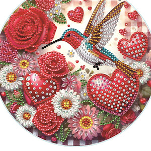 Acrylic Single-Side Diamond Art Hanging Pendant Home Decor (Love Hummingbird)