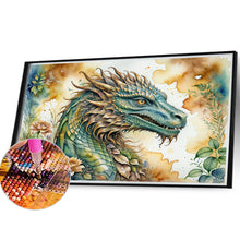 Load image into Gallery viewer, Retro Flower Dragon 40*30CM(Canvas) Full Round Drill Diamond Painting
