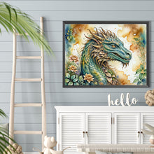 Load image into Gallery viewer, Retro Flower Dragon 40*30CM(Canvas) Full Round Drill Diamond Painting
