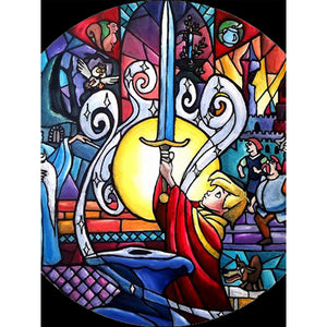 Prince With Sword 30*40CM(Canvas) Full Round Drill Diamond Painting