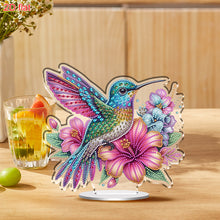 Load image into Gallery viewer, 2D Flat Hummingbird DIY 5D DIY Diamond Art Tabletop Decorations for Office Decor
