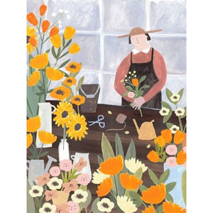 Huancan - A Small Flower Shop - 45*60CM 11CT 3 Stamped Cross Stitch