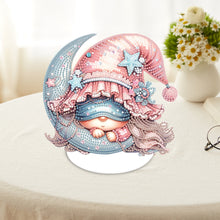 Load image into Gallery viewer, Special Shape Gnome Desktop Diamond Art Kits for Adults Beginner (Gnome on Moon)
