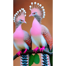 Load image into Gallery viewer, Crowned Pigeon 30*50CM(Canvas) Full Round Drill Diamond Painting
