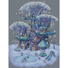 Load image into Gallery viewer, Huancan - Animals In The Treehouse - 40*55CM 14CT 2 Stamped Cross Stitch
