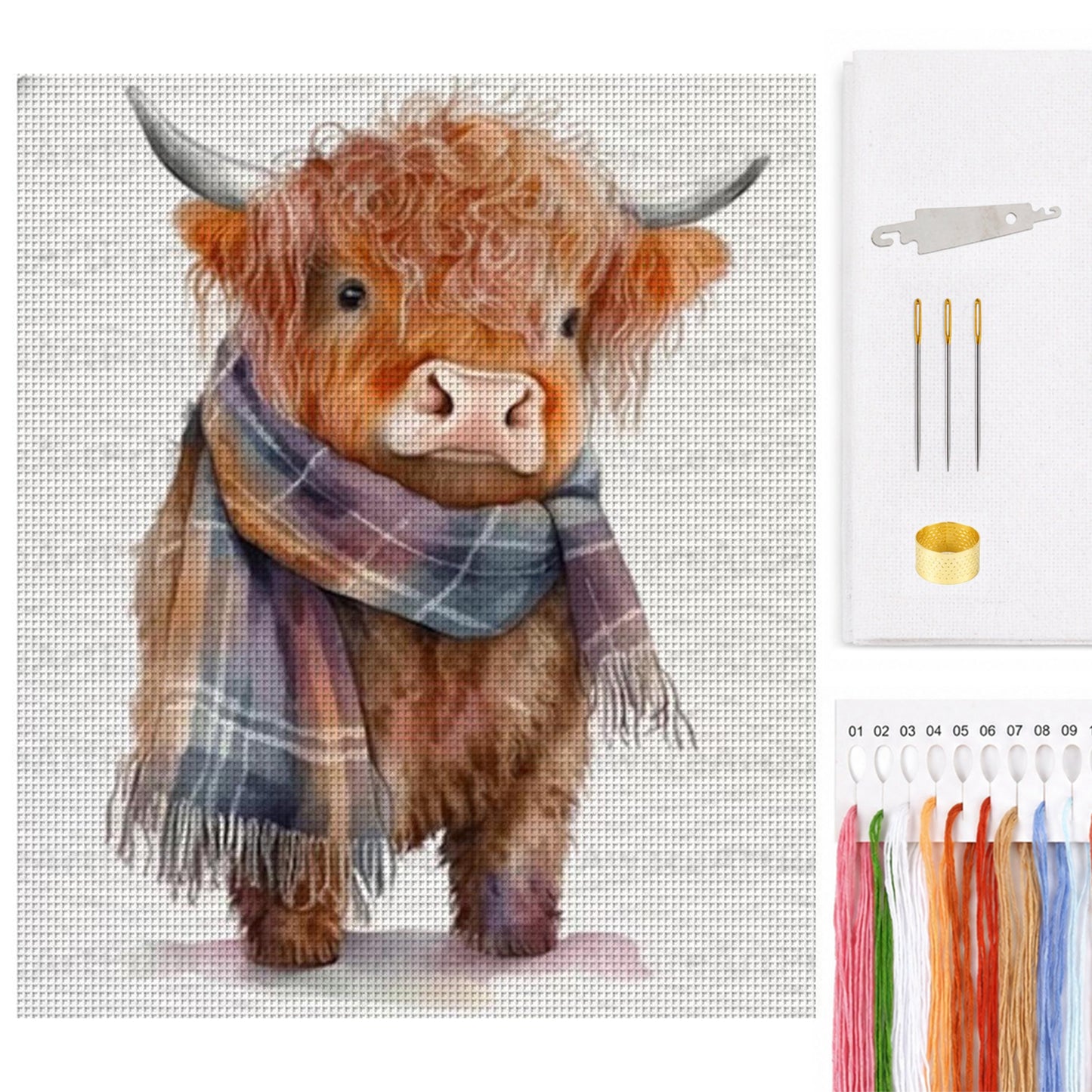 Yak - Full 14CT Counted Cross Stitch 40x45CM - Huacan