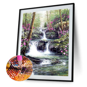 Landscape 40*50CM(Canvas) Full Round Drill Diamond Painting