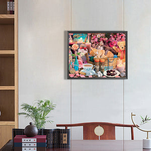 Cozy Kitten 50*40CM(Canvas) Full Round Drill Diamond Painting