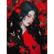Load image into Gallery viewer, Yishu - Young Girl - 45*60CM 11CT 3 Stamped Cross Stitch
