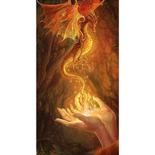 Load image into Gallery viewer, Huancan - Dragon In The Palm - 40*70CM 14CT 2 Stamped Cross Stitch
