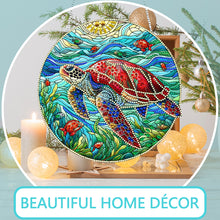 Load image into Gallery viewer, Animal Suncatcher 2D Flat DIY Seaturtle Hanging Diamond Art Kits for Home Decor
