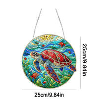 Load image into Gallery viewer, Animal Suncatcher 2D Flat DIY Seaturtle Hanging Diamond Art Kits for Home Decor
