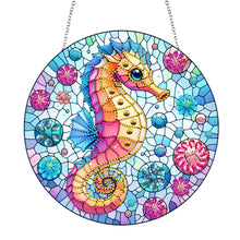 Load image into Gallery viewer, Animal Suncatcher 2D Flat DIY Seahorse Hanging Diamond Art Kits for Home Decor
