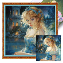 Load image into Gallery viewer, Huancan - Crystal Princess - 40*40CM 16CT 2 Stamped Cross Stitch
