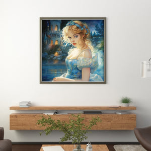 Huancan - Crystal Princess - 40*40CM 16CT 2 Stamped Cross Stitch