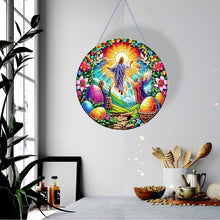 Load image into Gallery viewer, Jesus Single-Side Diamond Art Hanging Pendant for Home Wall Window Office Decor
