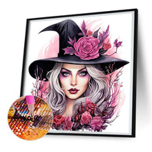 Load image into Gallery viewer, Rose And Magic Witch 30*30CM(Canvas) Full Round Drill Diamond Painting
