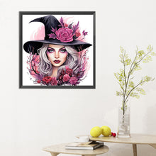 Load image into Gallery viewer, Rose And Magic Witch 30*30CM(Canvas) Full Round Drill Diamond Painting
