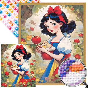 Snow White In The Forest 40*50CM(Picture) Full Round Drill Diamond Painting