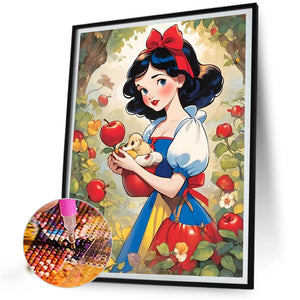 Snow White In The Forest 40*50CM(Picture) Full Round Drill Diamond Painting