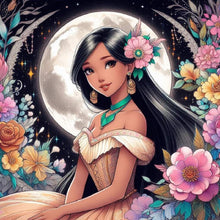 Load image into Gallery viewer, Princess Jasmine 50*50CM(Canvas) Full Round Drill Diamond Painting
