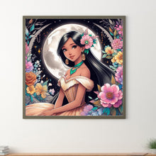 Load image into Gallery viewer, Princess Jasmine 50*50CM(Canvas) Full Round Drill Diamond Painting
