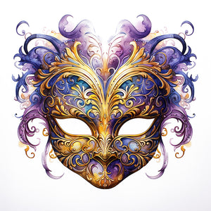 Carnival Masks 30*30CM(Canvas) Full Round Drill Diamond Painting