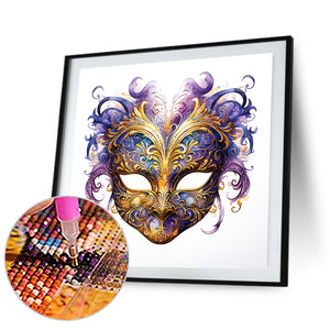 Carnival Masks 30*30CM(Canvas) Full Round Drill Diamond Painting