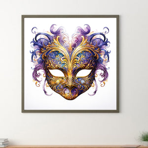 Carnival Masks 30*30CM(Canvas) Full Round Drill Diamond Painting