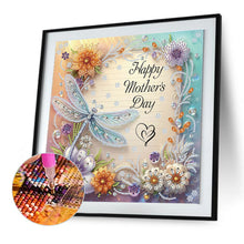 Load image into Gallery viewer, Dragonfly 30*30CM(Canvas) Partial Special Shaped Drill Diamond Painting

