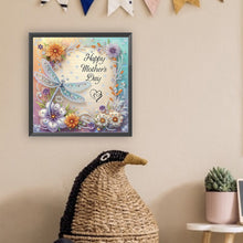 Load image into Gallery viewer, Dragonfly 30*30CM(Canvas) Partial Special Shaped Drill Diamond Painting
