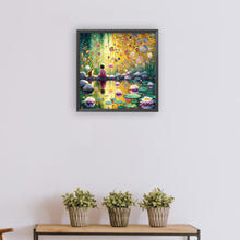 Load image into Gallery viewer, Spring Child And Kitten 30*30CM(Canvas) Full Round Drill Diamond Painting
