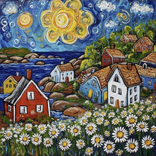 Load image into Gallery viewer, Colorful House 30*30CM(Canvas) Full Round Drill Diamond Painting
