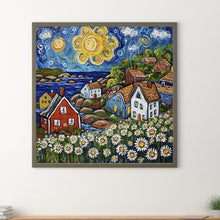 Load image into Gallery viewer, Colorful House 30*30CM(Canvas) Full Round Drill Diamond Painting
