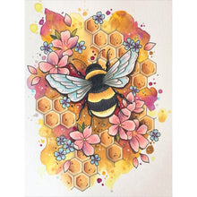 Load image into Gallery viewer, Bee 30*40CM(Canvas) Full Round Drill Diamond Painting
